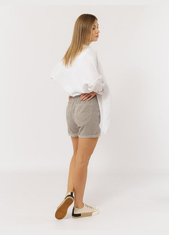 Женские короткие джинсовые шорты цвет серый CB-00219069 Yuki (314911018)