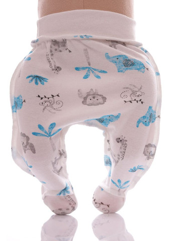 Білий демісезонний набір для новонародженого 3в1 інтерлок африка білий 62 см (53615) BABYKROHA