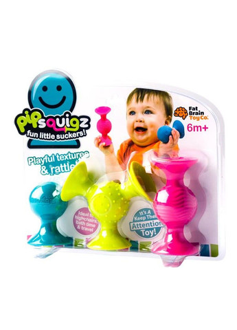 Набор сенсорных погремушек pipSquigz 3 шт. (F089ML) Fat Brain Toys (331173433)