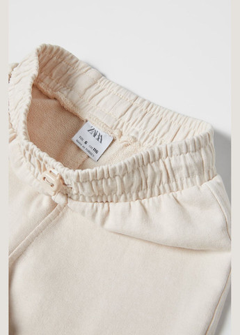 Светло-бежевые кэжуал летние карго брюки Zara