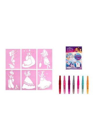 Набор Disney Princess Спрей-ручки с трафаретами DP22364 No Brand (292706773)