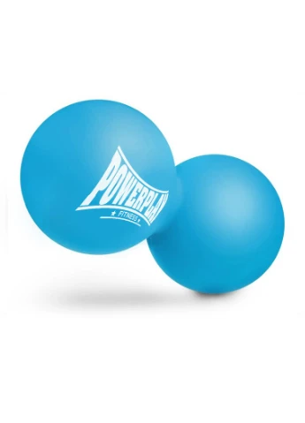 Масажний силіконовий подвійний м'яч PP-4355 Silicone Lacrosse Peanut Ball (6.3*12.6см.) Синій PowerPlay (362914735)