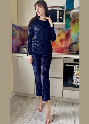 Фіолетова всесезон домашній велюровий костюм 2 Льва