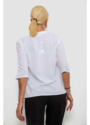 Белая блуза однотонная Ager 230R71-1