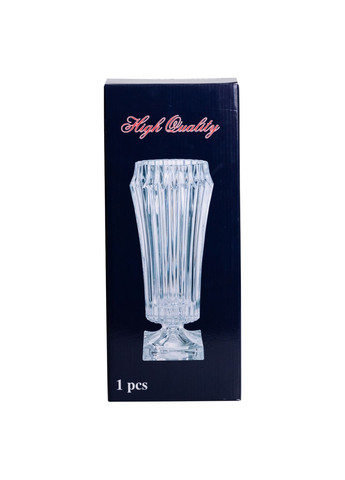 Ваза декоративная Minimalist стеклянная фигурная 34.5 см Yiwu (336537847)