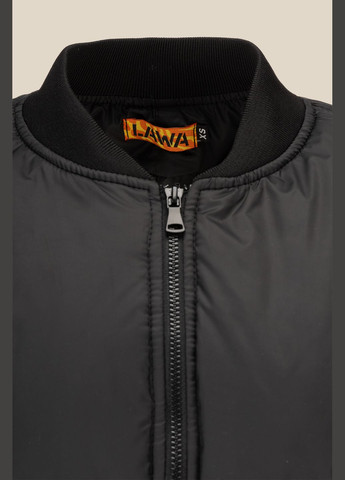 Черная демисезонная куртка бомбер LAWA