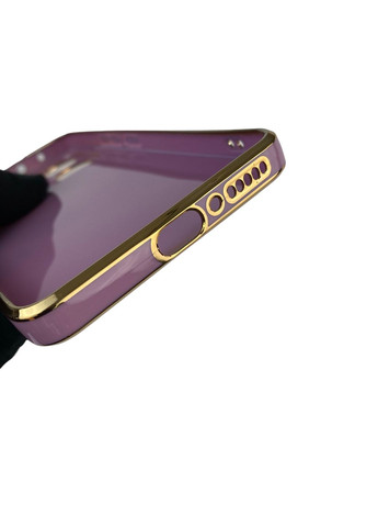 Чохол для Redmi Note 13 4G з кільцем MagSafe із золотою окантовкою на сяомі редмі нот 13 чорничний gs1 Xiaomi (366231478)