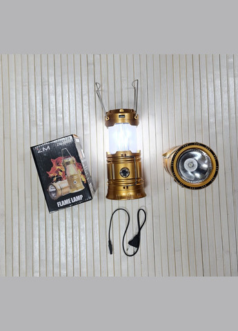 ЛЕД лампа+ ліхтар акумуляторний, сонячна батарея No Brand (323638110)