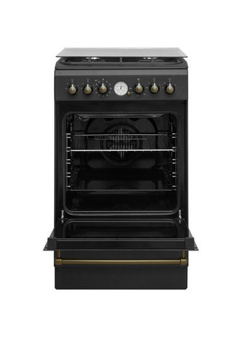 Плита комбінована IS5G8MHA/E (ретро, антацит) Indesit (360573120)