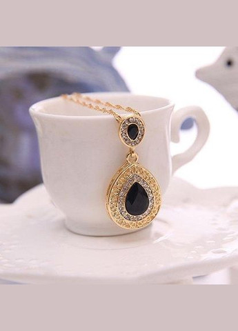 Ювелирный черный кулон на цепи, 2104-2 Fashion Jewelry (336950211)