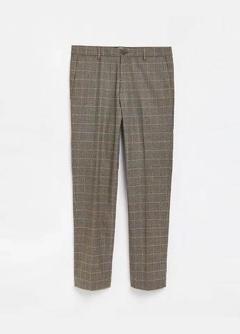 Брюки демісезон,коричневий в клітку, River Island (300346989)