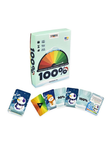 Настольная игра "100%" 30802 игральные карточки 98 штук, инструкция No Brand (339779938)