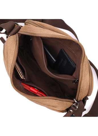 Містка чоловіча сумка месенджер із щільного текстилю 22205 Vintage (331906625)
