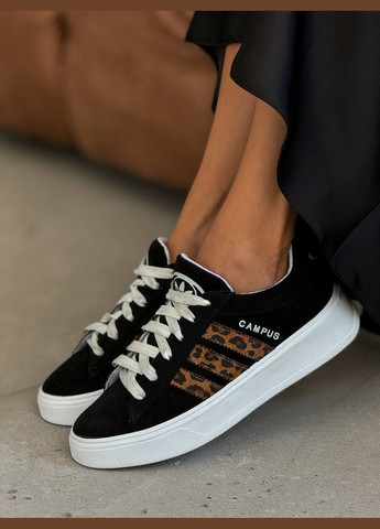 Чорні стильні жіночі кеди No Brand