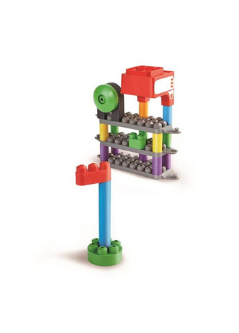 Конструктор Радужный поезд с цифрами 63 детали (760022) PolyM (335054664)