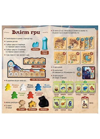 Настільна гра П'ять Каст (Five Tribes) (укр) ( ) Lord of Boards LOB2111UA (370762558)