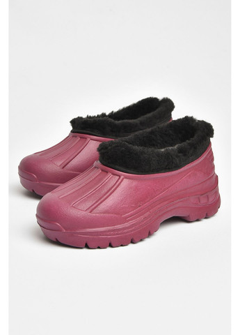 Галоші дитячі на флісі бордового кольору Let's Shop (356454625)