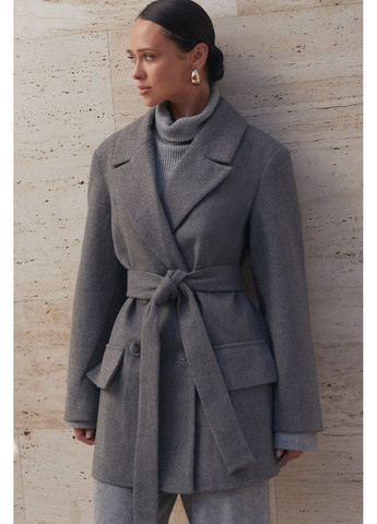 Сіре демісезонне Укорочене пальто Seventeen