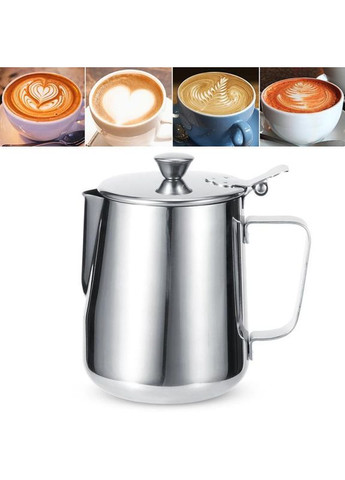 Молочник 350мл із нержавіючої сталі з кришкою Kamille (329892998)