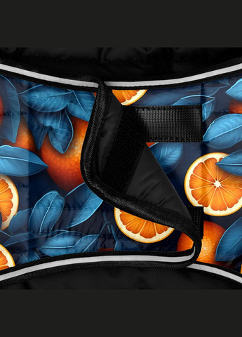 Курточка-накидка для собак Clothes, малюнок "Апельсини",, А 47 см, B 68-80 см, С 42-52 см WAUDOG (322001592)