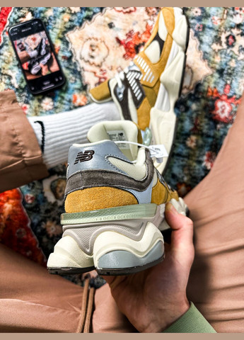 Коричневі Осінні кросівки чоловічі і жіночі new balance 9060 'workwear' | нью баланс 9060 коричневі No Brand