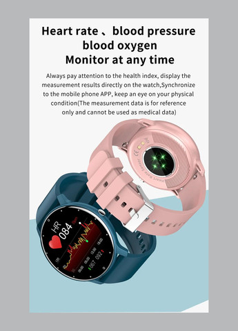 Смартчасы для мужчин, женщин, полный сенсорный экран, спортивные часы для фитнеса для Android, IOS XJXN (297707663)