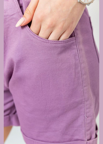 Шорты женские на резинке с манжетом, цвет светло-фиолетовый, Ager (292131259)