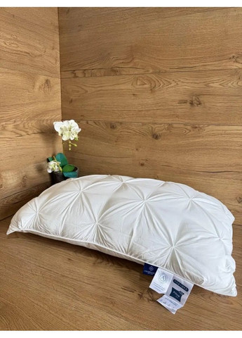 Подушка тісто з еко-пуху 19845 50х70 см біла Colorful Home (371711942)