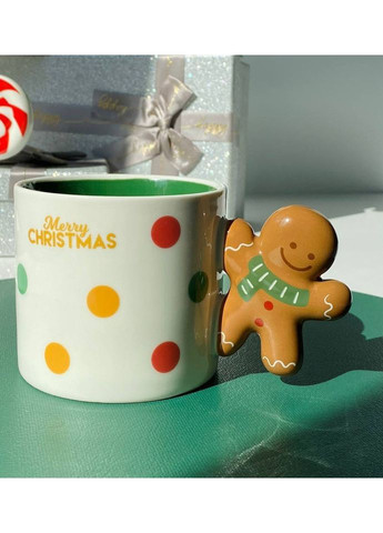 Новогодняя кружка 8030-296-3 керамика Сладкий год с декоративной ручкой 350 мл Olens (365605225)