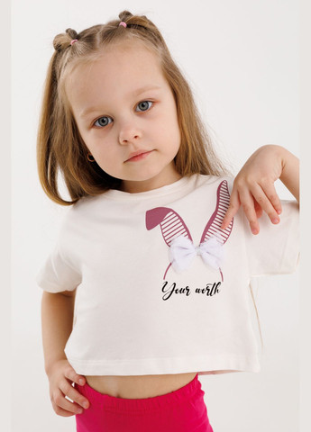 Молочная летняя футболка Viollen