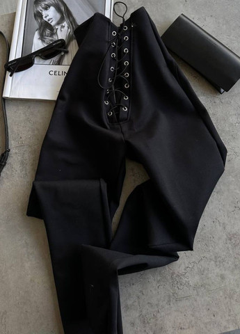 Лосини високої посадки на блискавці зі шнурівкою Tik-Tak (341735855)