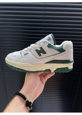 КРОСІВКИ ЖІНОЧІ NEW BALANCE 550 GREEN LETHER LEON DORE НЬЮ БЕЛАНС 550 No Brand сірі демісезони (367177288)
