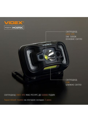 Ліхтар (VLF-H025C) Videx 310Lm 5000K (268745126)