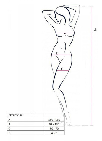 Бодистокінг ECO BS007 black Passion (303906088)