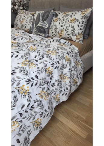 Постільна білизна з резинкою Лорена беж DUO, ранфорс гофра (жатка) Полуторний розмір, наволочки 50/70 No Brand (364219912)