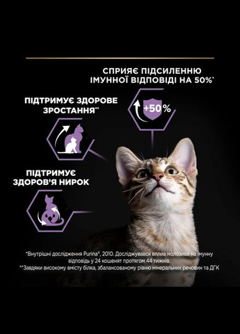 Сухой корм Pro Plan Kitten <1 Healthy Start для котят с курицей 10 кг Purina (332621142)