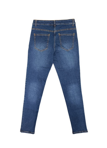 Синие демисезонные прямые джинсы для девочки Intertek