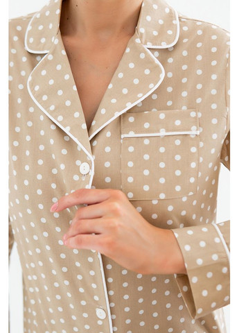 Бежевая всесезон пижама (рубашка, брюки) рубашка + брюки Forly