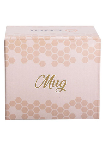 Чашка порцелянова із золотим обідком та позолоченою ручкою 320 (мл) Біла RX-N240624W Liling Rongxiang Ceramic (369143079)