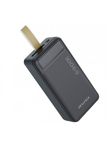 Портативний зарядний пристрій Power Bank Awei P7K 30000mah USB/Type-C чорний (42769-P7K_663) XPRO (292410381)