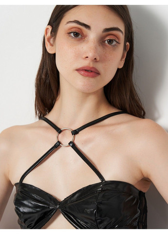 Черное откровенный платье SHEIN однотонное