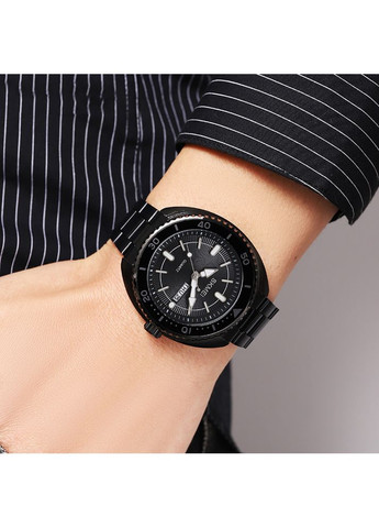 Годинник кварцовий чорний для чоловіків з водонепроникністю 30м і люмінесцентним підсвічуванням ProDobro (367265603)
