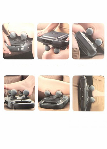 Електричний масажер для спини та шиї, перкусійний масажер із регулюванням інтенсивності та 4 масажними No Brand (323486410)