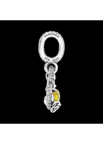 Серебряный шарм Пандора Disney "Знак бесконечности и роза" 399525C01 Kabluchka (355347519)