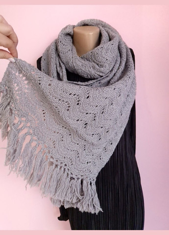 Шарф женский ажурная вязка весна-осень 214х43 см No Brand (323137155)