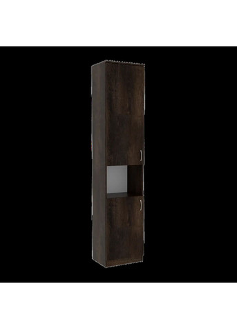 Шкаф пенал книжный Kontinent ОПК 1 Антрацит 45х34х210 см Континент (359502648)