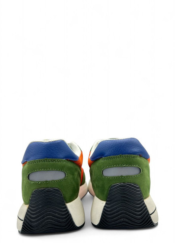 Цветные демисезонные кроссовки u.s. golf club, размер 41, стелька 26,5 см, зеленый с красным US