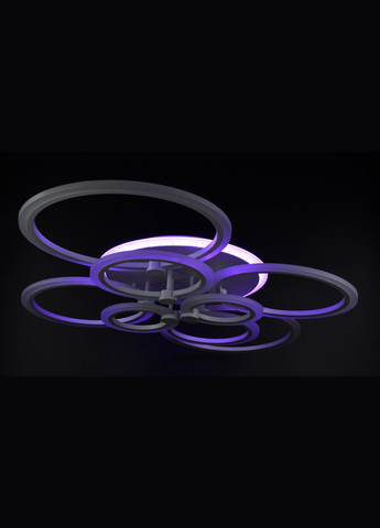 Люстра светодиодная потолочная LED светильник для квартиры на потолок лэд с пультом 25963 Белый 14х80х103 см. Sunnysky (364754697)