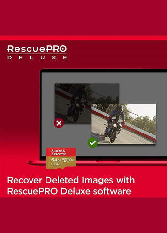 Карта пам`ятi MicroSDXC 256GB C10 UHS-I Extreme V30 U3 R190/W130MB/s + SD (SDSQXAV-256G-GN6MA) SanDisk (336954385)
