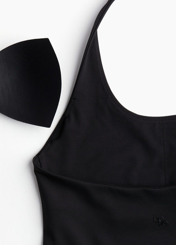 Чорна спортивна сукня H&M однотонна